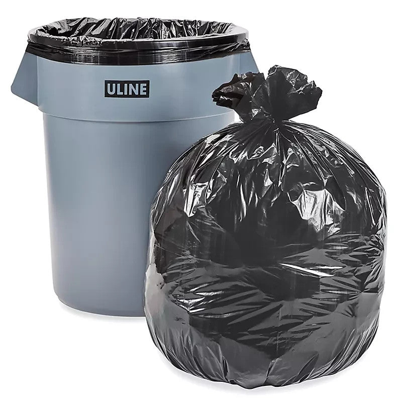 Extra Strong Large Trash Bags Black 45 Gallon (35x50) 2.0 Mil - 100 Count