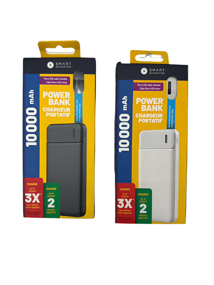 Charger Combo - 10000 mAh Powerbank & 4ft All In One Charger Cable