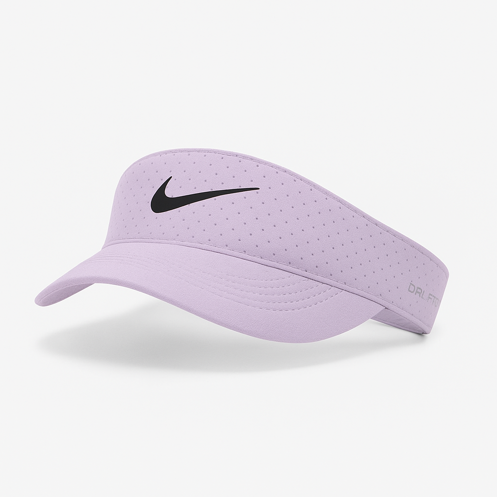 Nike Unisex Adult Dri FIT ADV Ace Tennis Visor White Size S-XL White/ Lavender