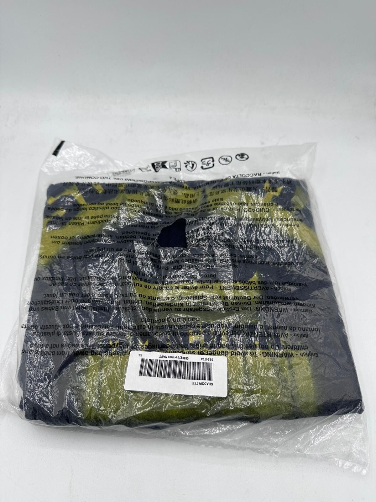 Supreme Shadow Tee ‘Navy’ Short Sleeve Shirt Men’s Size XL Authentic - Free Ship