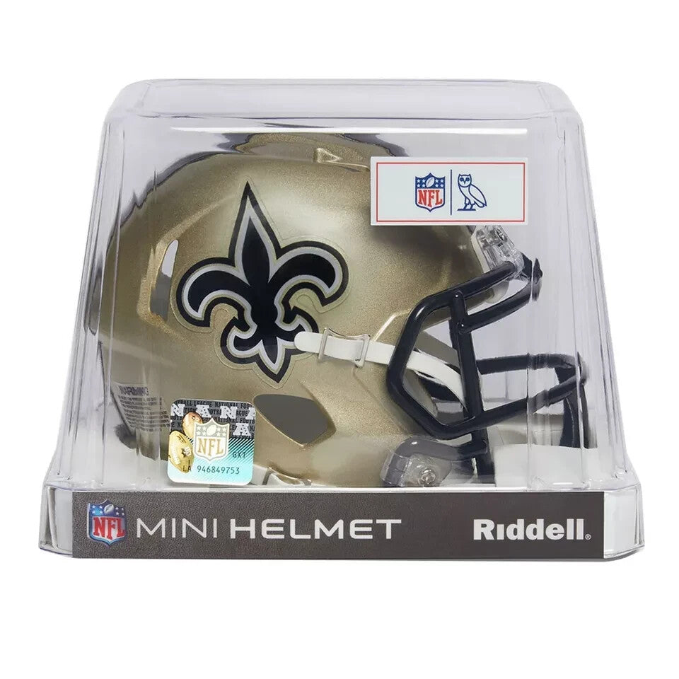 New Orleans Saints x OVO Mini Helmet Riddell NFL Octobers Very Own New Drake