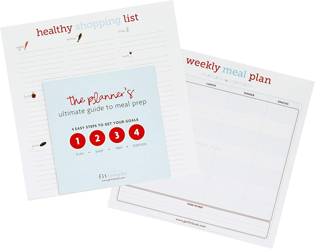 Eat Fit Weekly Meal Planner, Shopping List and Meal Prep Guide