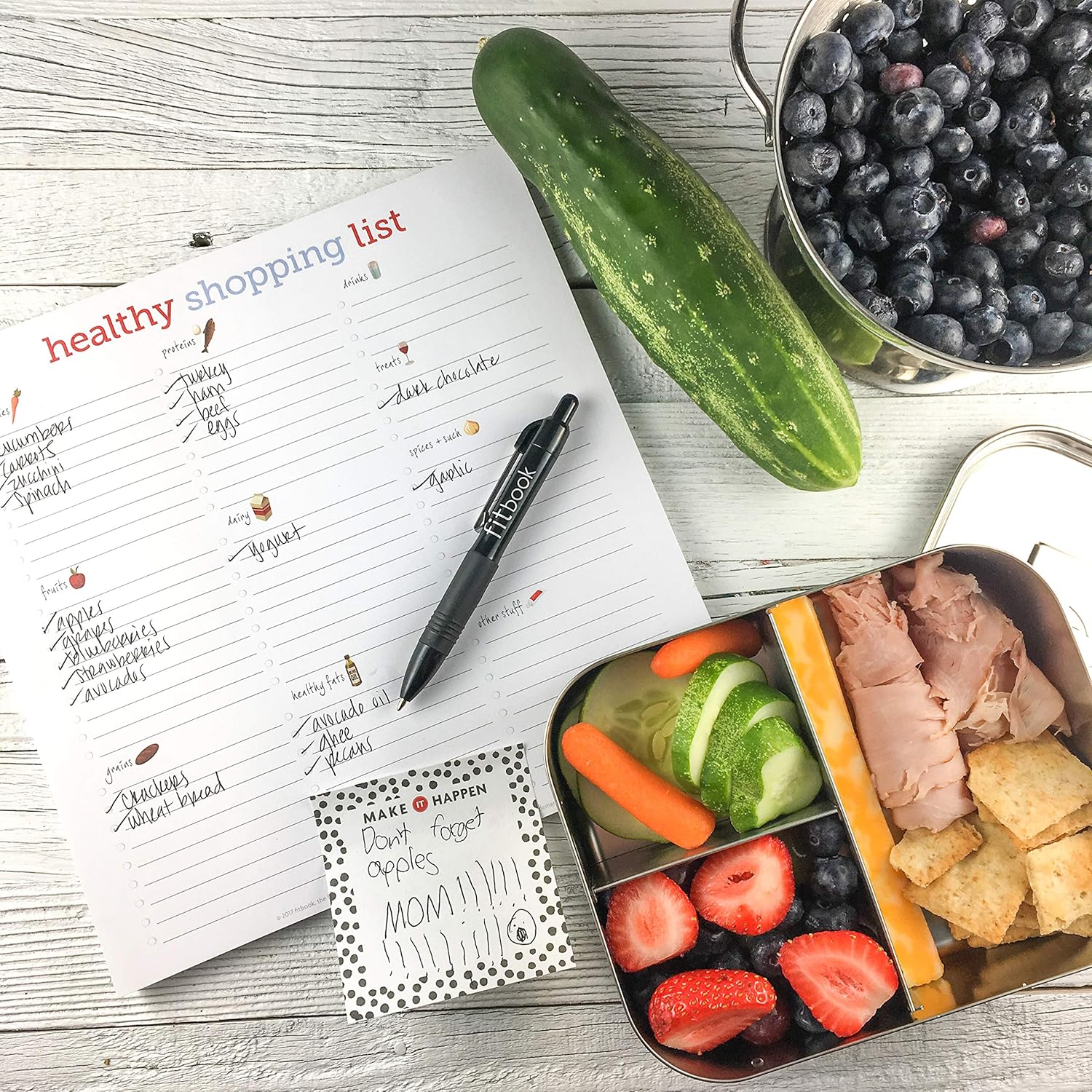 Eat Fit Weekly Meal Planner, Shopping List and Meal Prep Guide