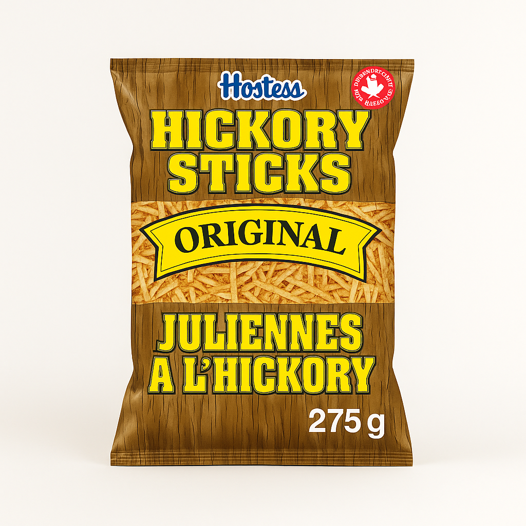 4-Pack Hostess Hickory Sticks Original Chips 275g Bag Fresh