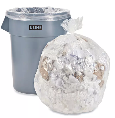 Extra Strong Large Trash Bags Clear