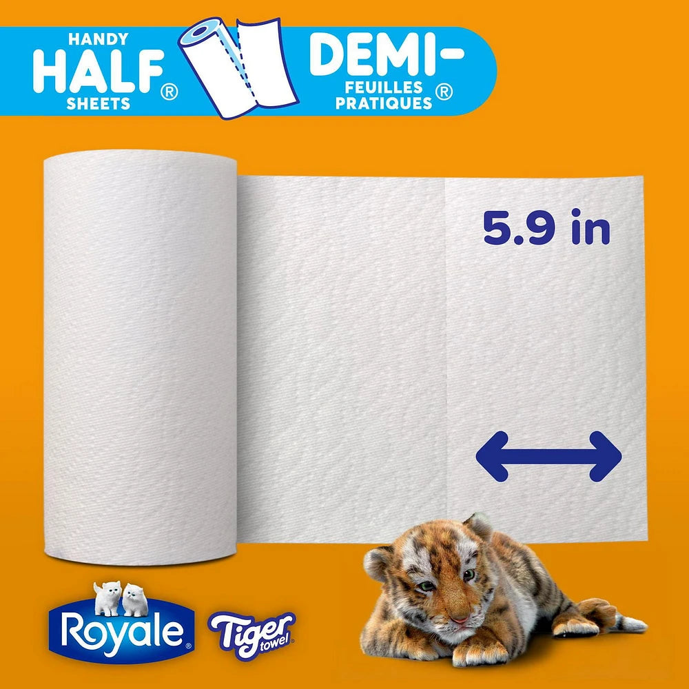 6 Packs of 2 Rolls Royal Tiger Paper Towels 147 Sheets